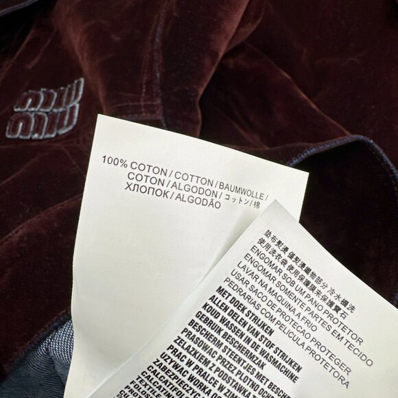 Miu Miu velvet trousers - Picture 8 of 9